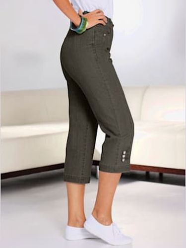 Jean 7/8 empiècements affinants et taille élastique - Collection L - Modalova
