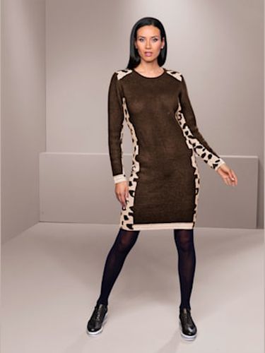 Robe en tricot joli motif léopard - Rick Cardona - Modalova