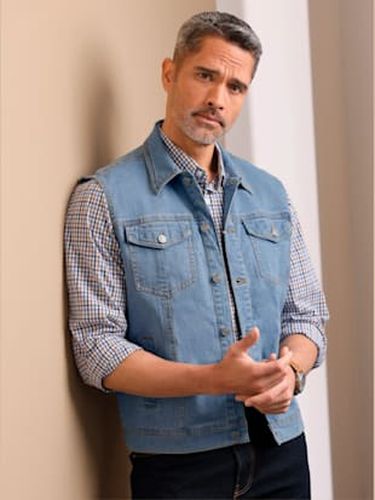 Gilet en jean coutures de séparation contrastées - Witt - Modalova