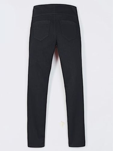 Pantalon avec ceinture large élastique et poches - Collection L - Modalova