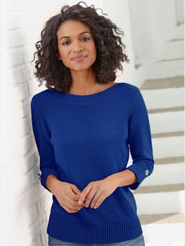 Pull manches 3/4 revers boutonnés - Collection L - Modalova