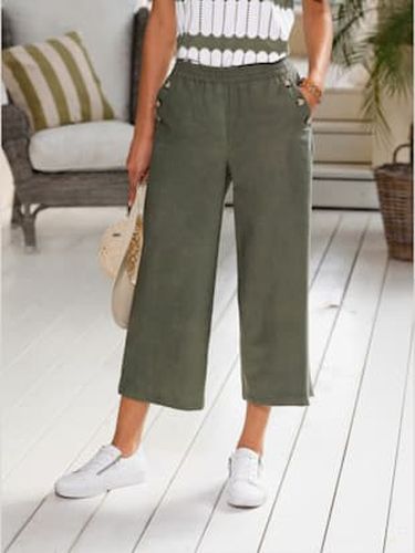 Pantalon large qualité coton - Collection L - Modalova