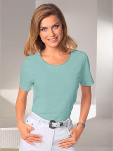 T-shirt simple avec effet brillant sur encolure - Helline - Modalova