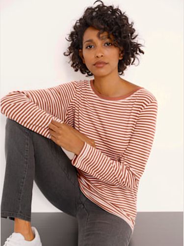 T-shirt coton pima pure coton pima - - -écru À Rayures Fines - Creation L Premium - Modalova