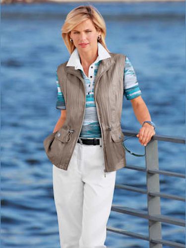 Gilet long qualité froissée tendance - Witt - Modalova