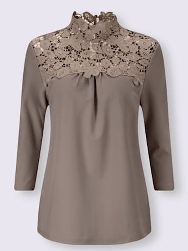 T-shirt en dentelle dentelle florale brodée - Alessa W. - Modalova