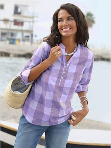 Chemisier décontracté aux manches retroussables - Collection L - Modalova