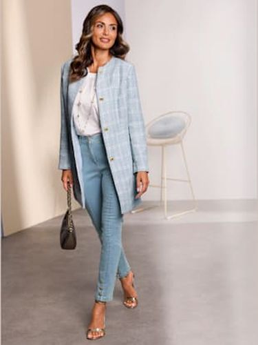 Blazer long boutons fantaisie dorés - Fair Lady - Modalova