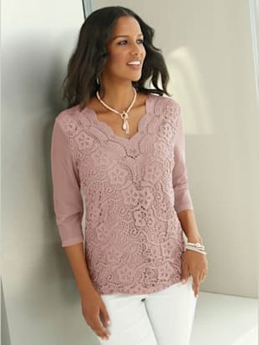 T-shirt en dentelle dentelle devant - Fair Lady - Modalova