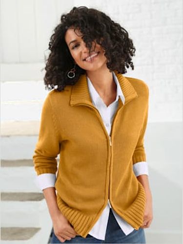 Veste en tricot avec coton - Collection L - Modalova