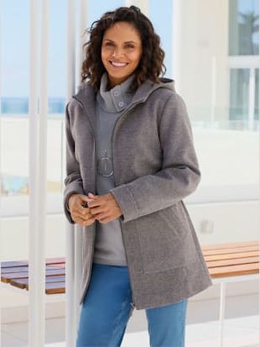 Veste à capuche aspect laine - Collection L - Modalova