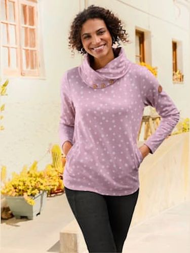 T-shirt à col roulé col tendance à boutons décoratifs - Collection L - Modalova