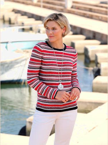 Pull à rayures 62% coton - Collection L - Modalova