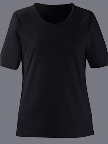 T-shirt à encolure ronde pur coton - Helline - Modalova