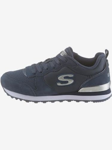 Baskets cuir velours doux et textile - Skechers - Modalova