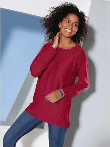 Pull tricot jersey avec détails côtelés col rond - Witt - Modalova