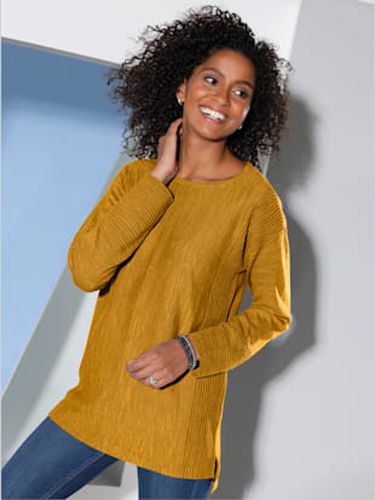 Pull tricot jersey avec détails côtelés col rond - Witt - Modalova