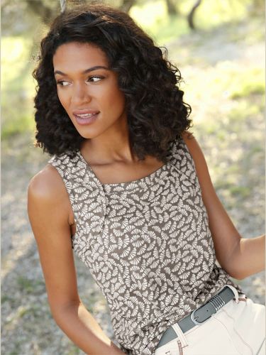 Débardeur encolure carrée imprimé tendance - Collection L - Modalova