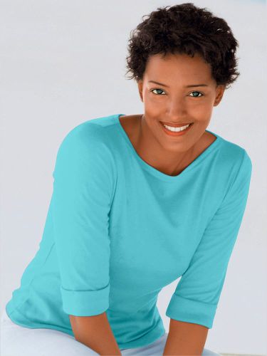 T-shirt confortable manches 3/4 à revers - Witt - Modalova