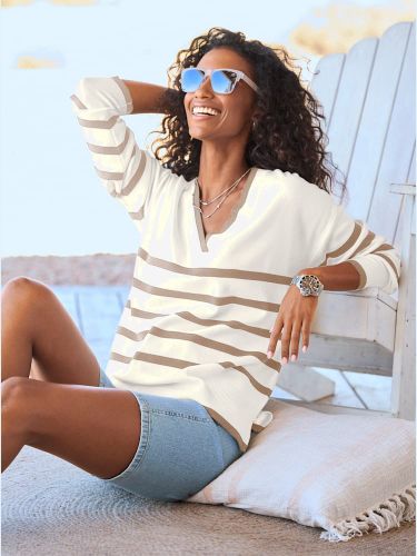 Pull à rayures 70% viscose - Witt - Modalova