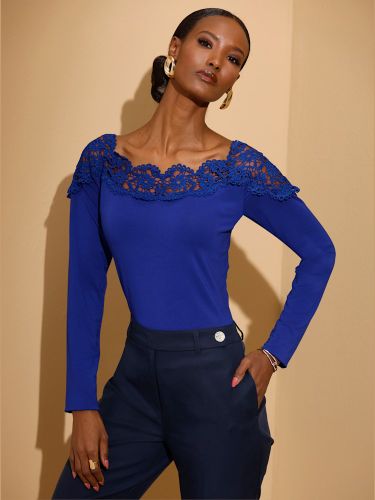 T-shirt en dentelle qualité modal - Creation L - Modalova