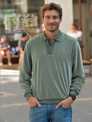 Sweat-shirt qualité velours ras doux - Catamaran - Modalova