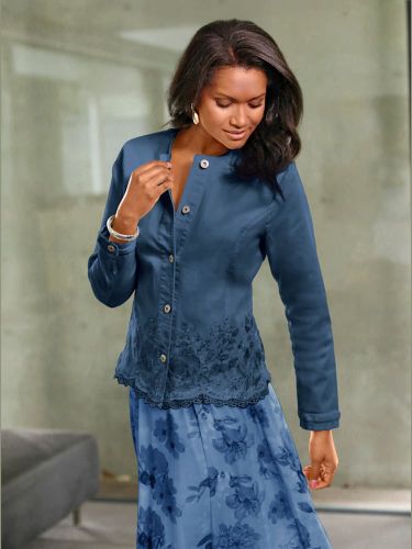 Blazer chemisier qualité coton - Fair Lady - Modalova