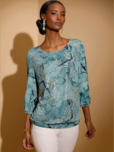 T-shirt à manches 3/4 doublé - Creation L - Modalova