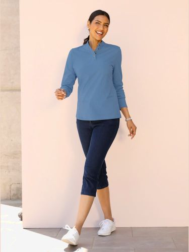 T-shirt à col montant boutons décoratifs - Witt - Modalova