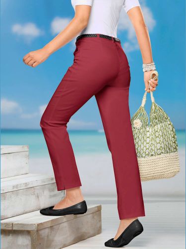 Jean à ceinture élastique chevilles fendues - Witt - Modalova