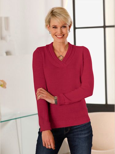 Pull à encolure en v bord roulé à l'encolure - Witt - Modalova