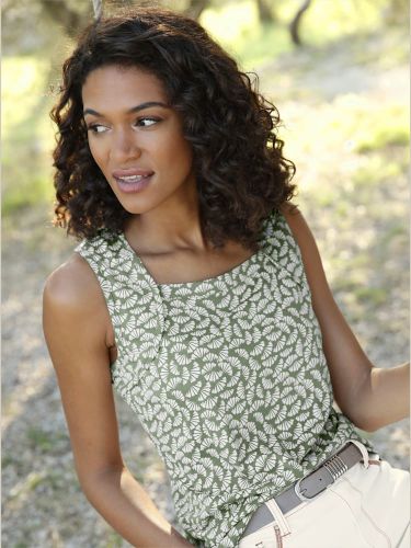 Débardeur encolure carrée imprimé tendance - Collection L - Modalova