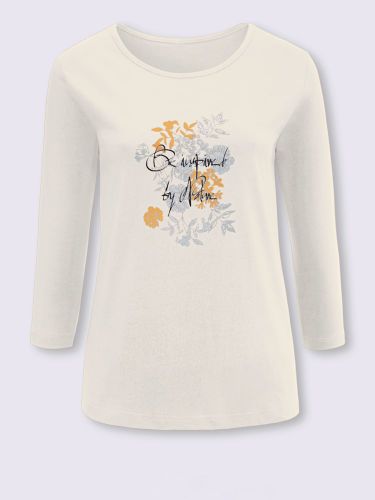 T-shirt long imprimé transfert couleur argenté - Witt - Modalova