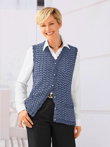 Gilet en tricot superbe motif ajouré - Witt - Modalova