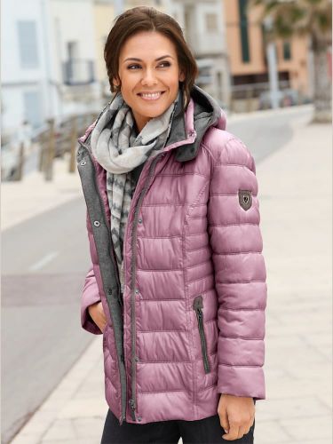 Veste décontractée col montant capuche doublure contrastée - Witt - Modalova