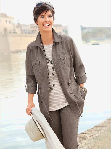 Veste chemisier en imitation lin décontractée et légère - Witt - Modalova