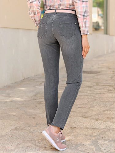 Jean 5 poches qualité coton doux sur la peau - Collection L - Modalova