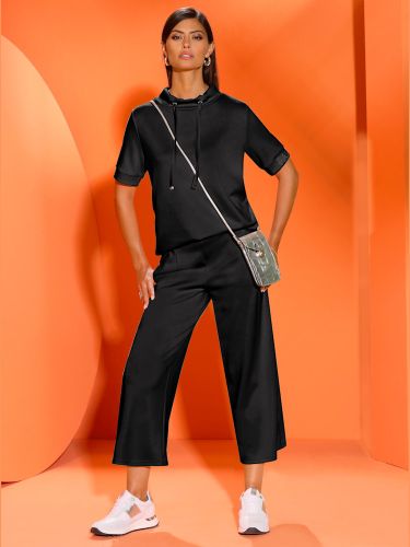 T-shirt à col montant mélange de modal doux - Creation L - Modalova