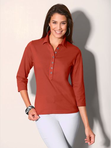 Polo patte de boutonnage longue à boutons argentés - Witt - Modalova