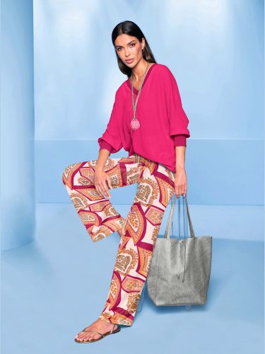 Chemisier bords-côtes à l'encolure - Witt - Modalova