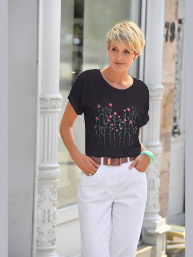 T-shirt à encolure ronde imprimé floral - Witt - Modalova