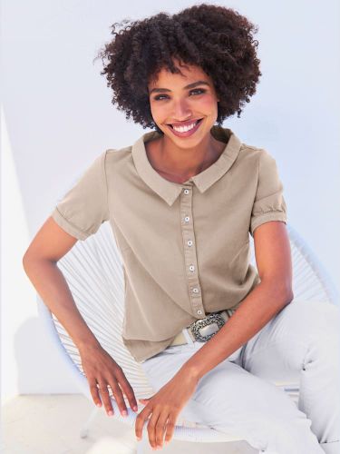 T-shirt rayé pur coton - Collection L - Modalova