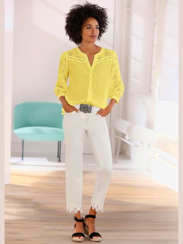 Chemisier en coton look tendance avec ourlet arrondi - Witt - Modalova