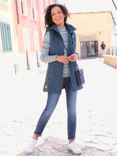 Gilet long qualité microfibre douce - Collection L - Modalova