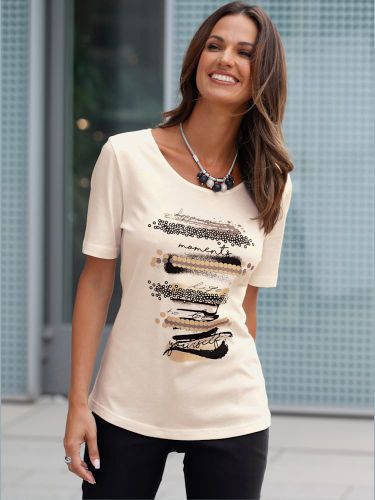 T-shirt à manches courtes 50% coton - - Helline - Modalova