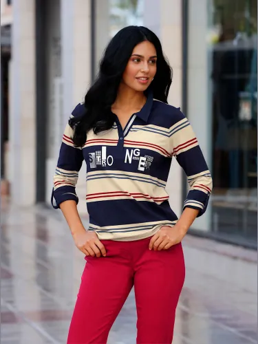 T-shirt rayé 50% coton - Witt - Modalova