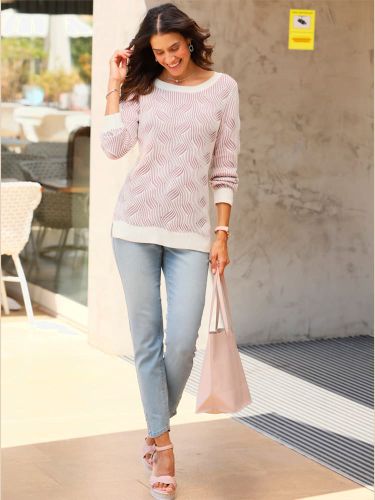 Pull jacquard 55% coton - Witt - Modalova