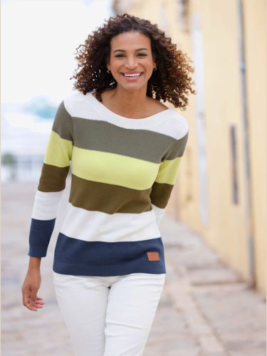 Pull à manches longues pur coton - Collection L - Modalova