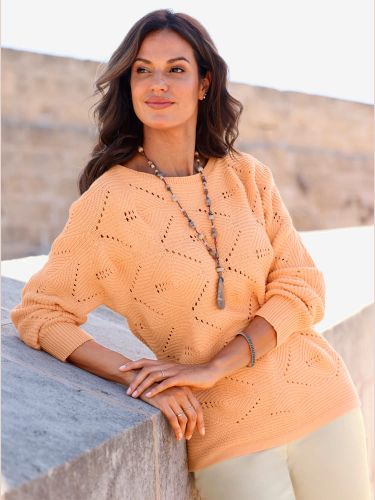 Pull chauve-souris avec motif ajouré - Witt - Modalova