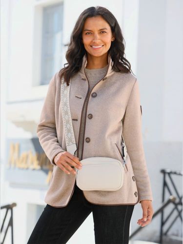 Veste en tricot tricot chiné - Collection L - Modalova